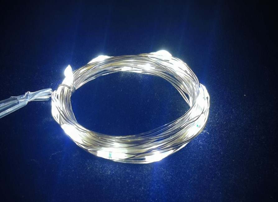 Cool white seed lights