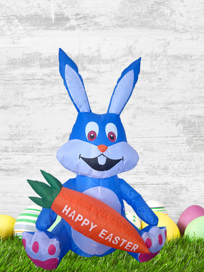 Inflatable Easter Bunny with Carrot