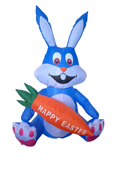 Inflatable Easter Bunny with Carrot